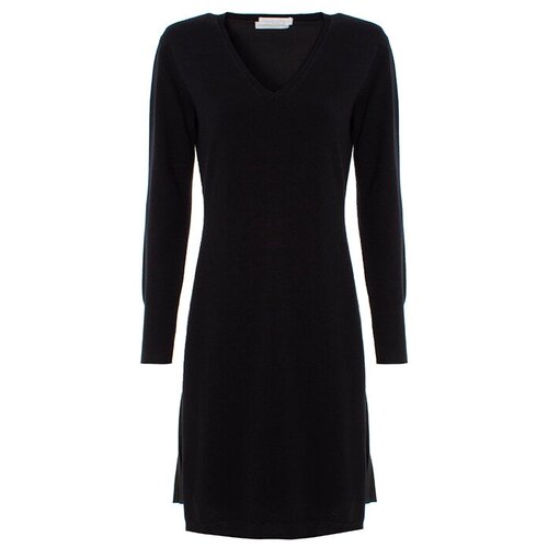 Платье Fabiana Filippi, размер 40, черный 12storeez платье с v образным вырезом из 100% кашемира кэмел fw18