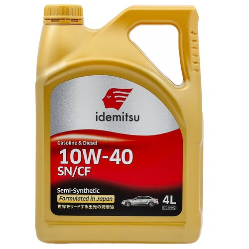 Моторное масло IDEMITSU 10W-40 Полусинтетическое 4л