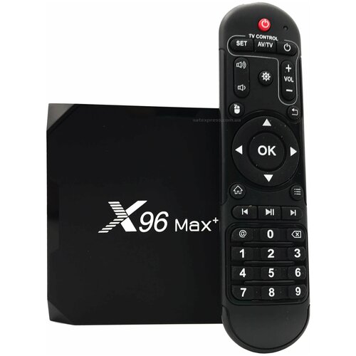 Цифровая Смарт ТВ приставка X96 Max Plus 4/64 Гб, LAN 10/100/1000 Мб/с, Bluetooth, Android 9.0