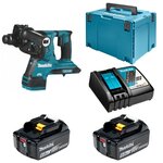 Перфоратор аккумуляторный SDS+ 2,8Дж Makita DHR282J 36В Li-Ion 2х6Ач DHR282JRGE - изображение