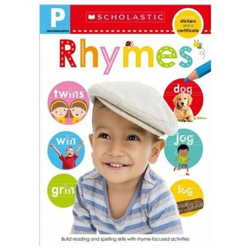 pre-k skills workbook. rhymes
