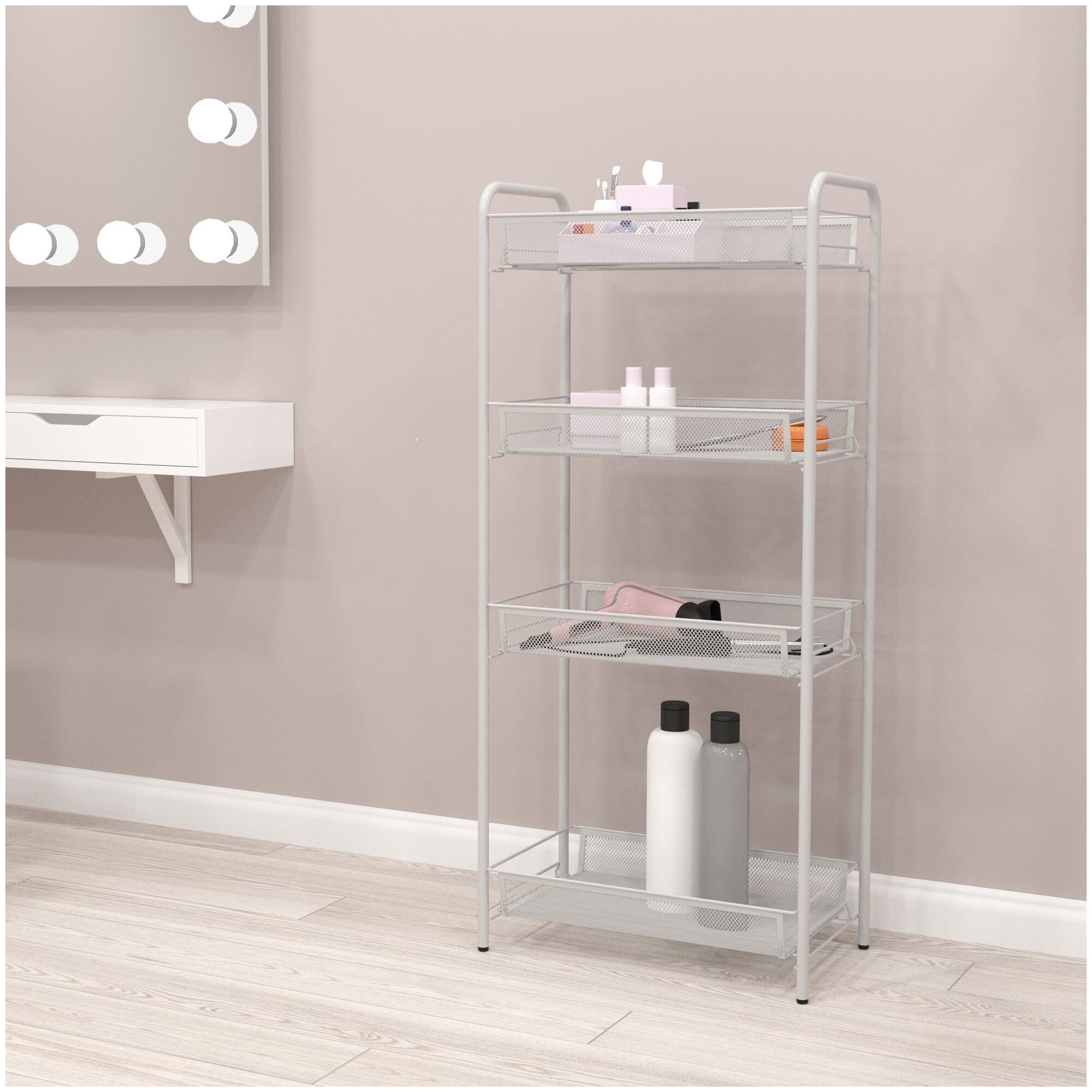 ЗМИ Этажерка "Ладья 24" (ladya 24 storage rack), серый Э 556 С .