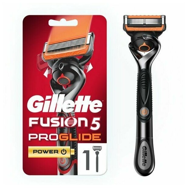 Бритва Gillette (Жиллетт) Fusion5 Proglide Power с 1 сменной кассетой (с элементом питания)