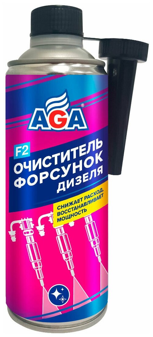 Очиститель Форсунок Дизеля 355 Мл Aga Aga802f AGA арт. AGA802F