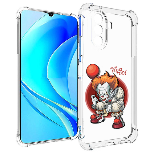 Чехол MyPads одетый-клоун для Huawei Nova Y70 / Nova Y70 Plus (MGA-LX9N) / Huawei Enjoy 50 задняя-панель-накладка-бампер чехол mypads злодей клоун для huawei nova 10 задняя панель накладка бампер