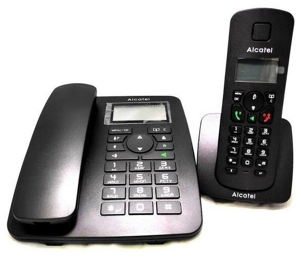 Радиотелефон ALCATEL M350 Combo RU, черный [atl1421262] - фото №2