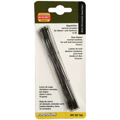 Пилки Proxxon со штифтами для электролобзика Proxxon DSHE средний зуб 12 шт 28743 1654₽