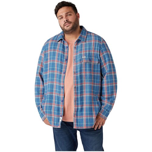 Рубашка Wrangler, размер L, голубой