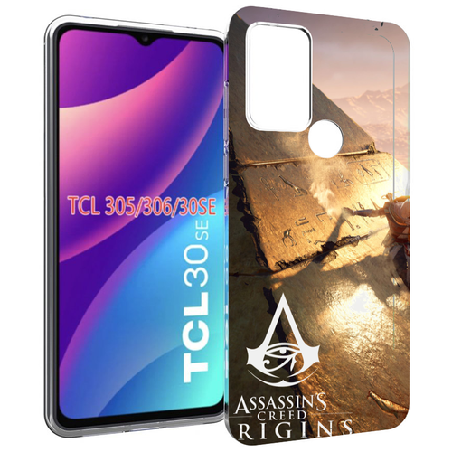 Чехол MyPads Assassin's Creed Origins для TCL 30SE / TCL 305 / TCL 306 / TCL 30E задняя-панель-накладка-бампер