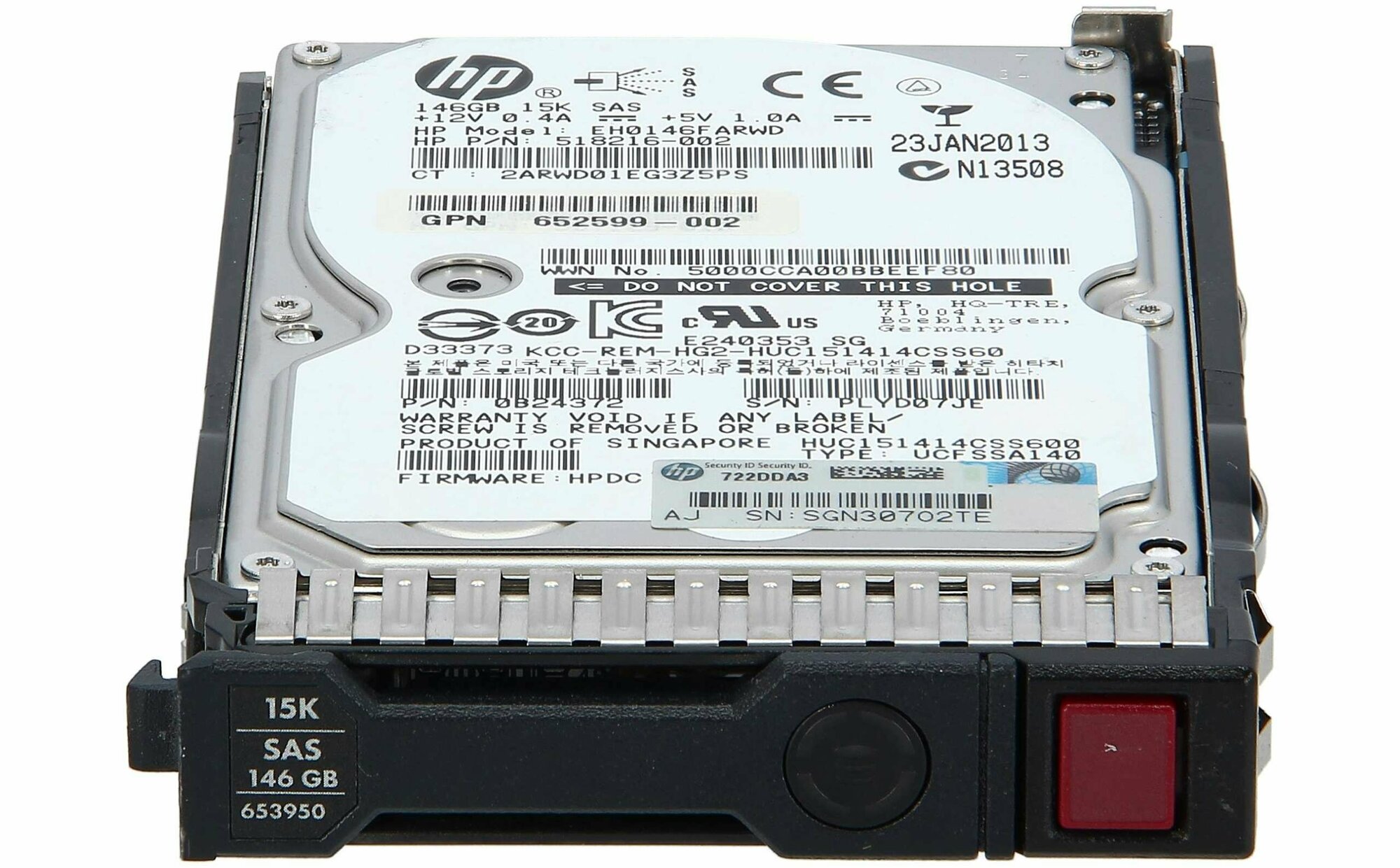 Жесткий диск HP 740056-001 146GB 2.5" SAS 6Gb/s 15К