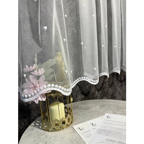 Тюль вышивка