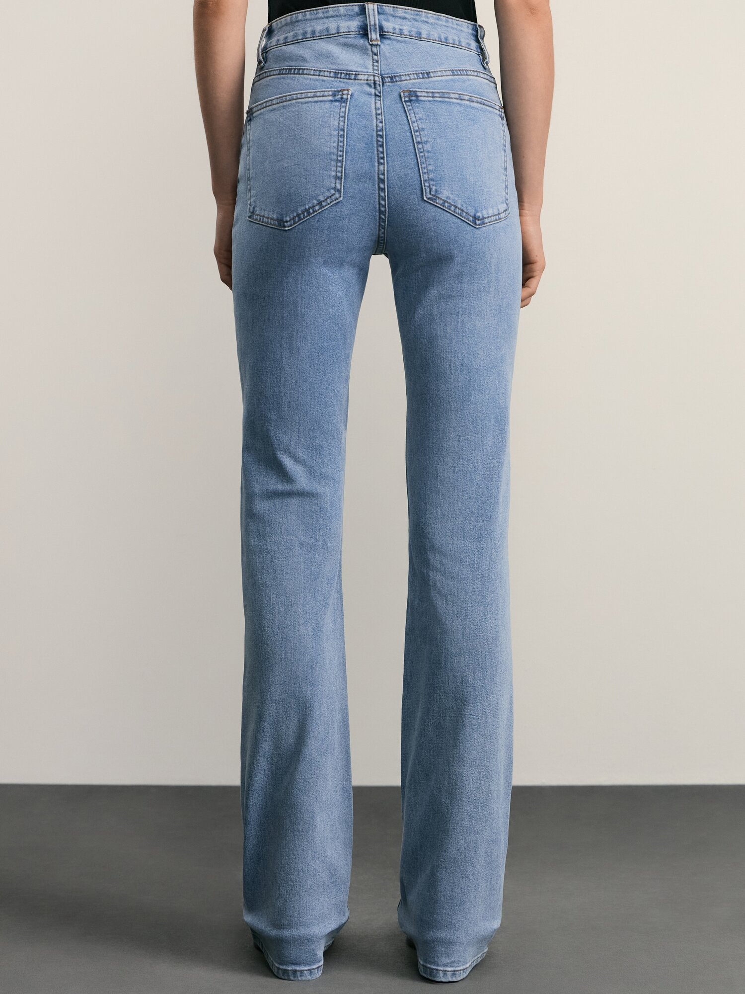 Джинсы буткат Zarina bootcut, размер XL (RU 50)/164, голубой индиго — фото 1