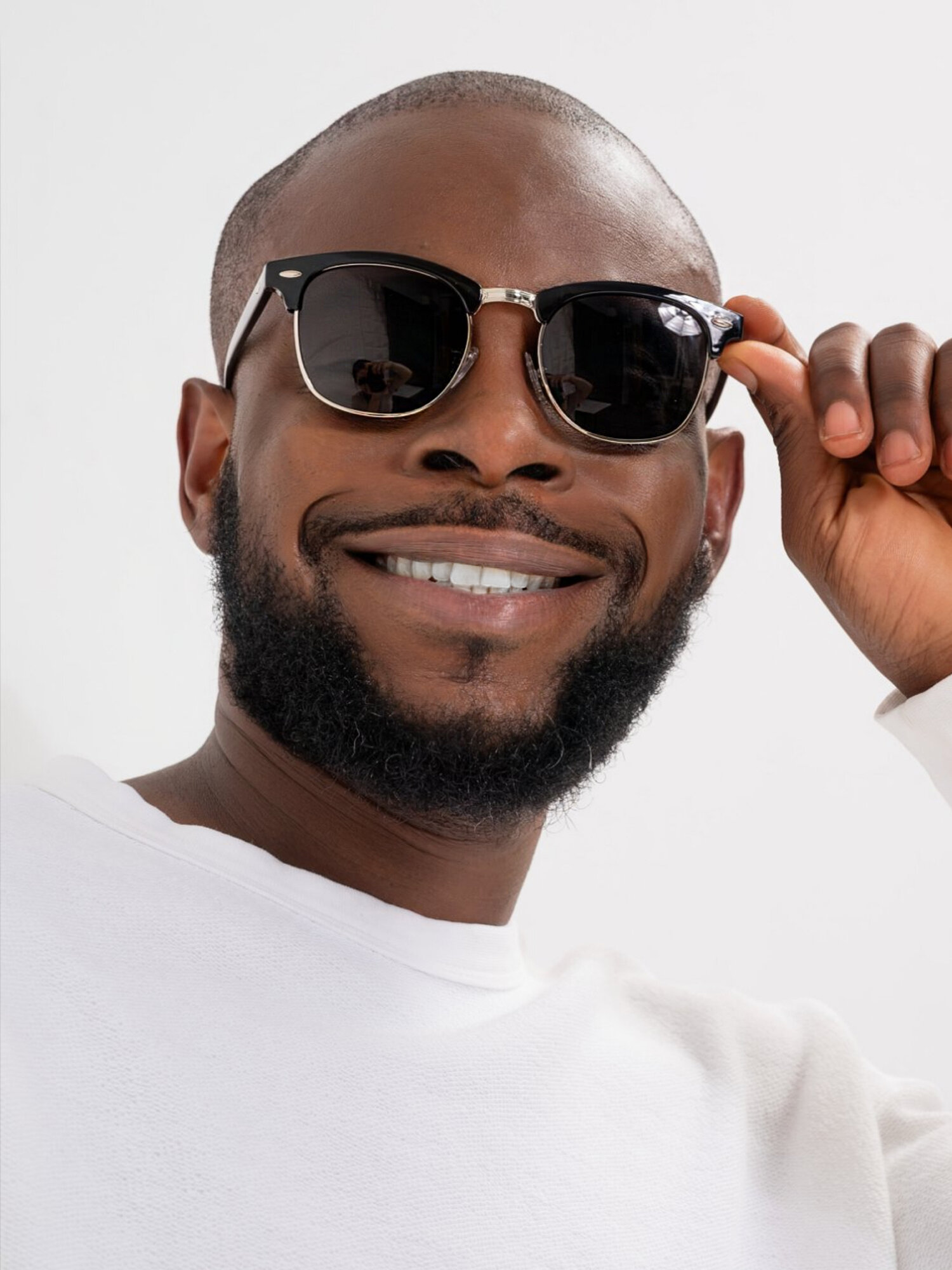 Солнцезащитные очки Zabologen, черный/серебристый — фото 1