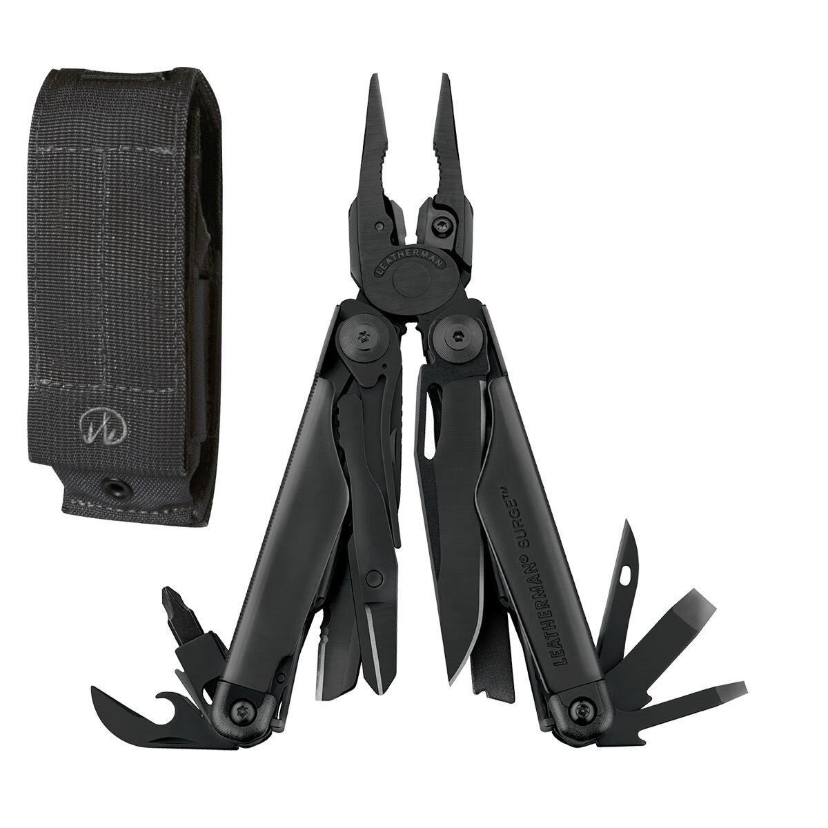 Мультитул LEATHERMAN Surge black, черный с чехлом Molle , 21 функция