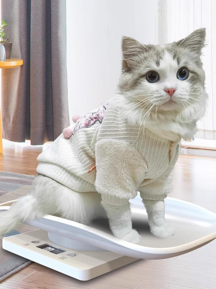 Весы для домашних животных. Весы для взвешивания животных с лотком до 15 кг белые
