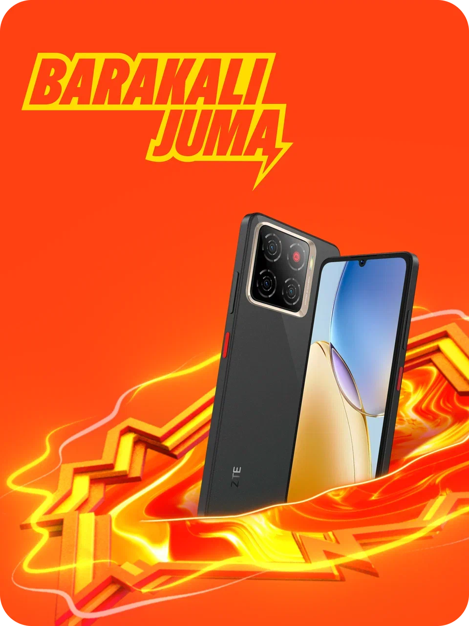 Смартфон ZTE Blade A56 — 6.75″ HD+ экран 90 Гц, процессор Unisoc T606, 4/64 ГБ, камера 13 МП, батарея 5000 мА·ч