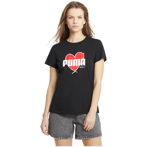 Футболка/587897-01/Heart Tee/черный/XS