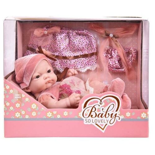 фото Пупс &quotbaby so lovely&quot, 25см (10&apos&apos), с аксессуарами, в коробке 88s-2 junfa toys