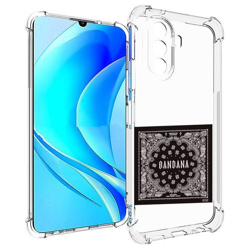 чехол mypads dragonborn big baby tape для huawei nova y90 ctr lx1 enjoy 50 pro задняя панель накладка бампер Чехол MyPads Bandana I Big Baby Tape для Huawei Nova Y70 / Nova Y70 Plus (MGA-LX9N) / Huawei Enjoy 50 задняя-панель-накладка-бампер