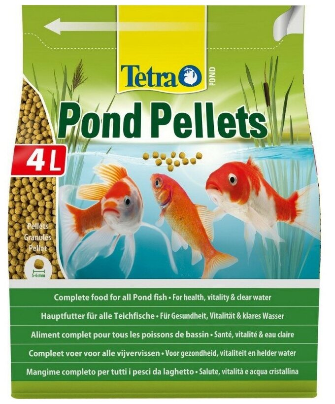 Корм для прудовых рыб Tetra Pond Pellets 4л/1030г шарики - фотография № 9