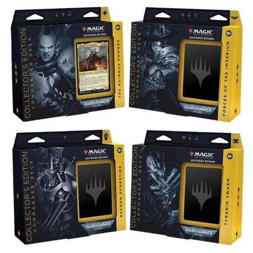 MTG: 4 колоды Commander Deck Collector's Edition издания Universes Beyond: Warhammer 40,000 на английском языке