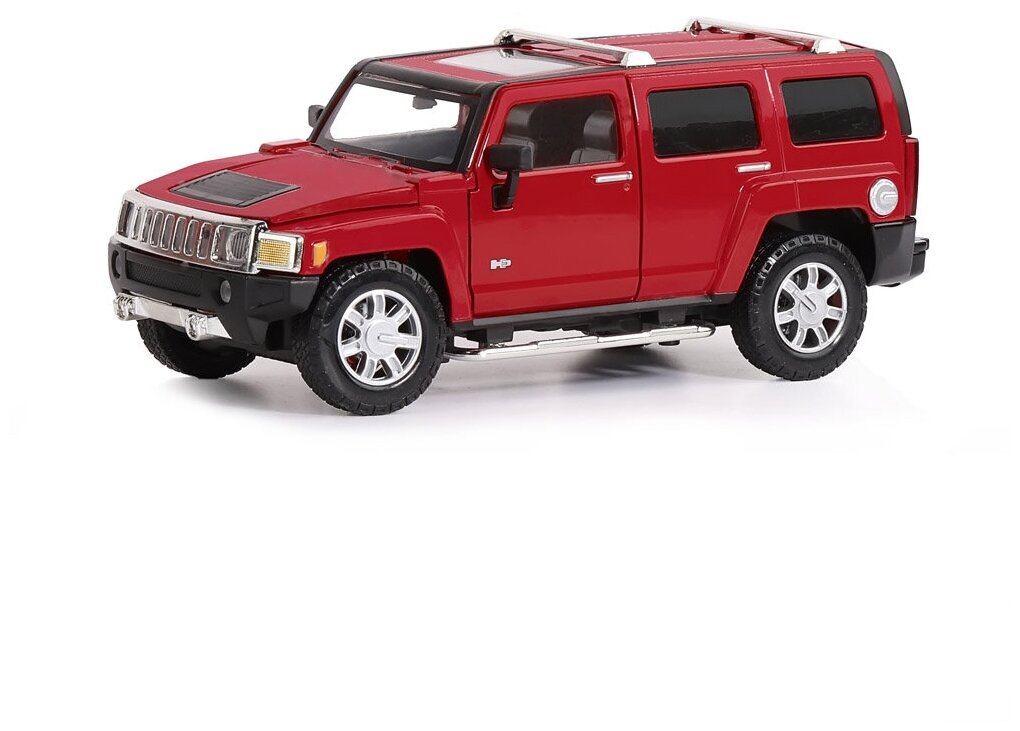 Модель автомобиля Автопанорама Hummer H3, бордовая, 1/24 JB1200221