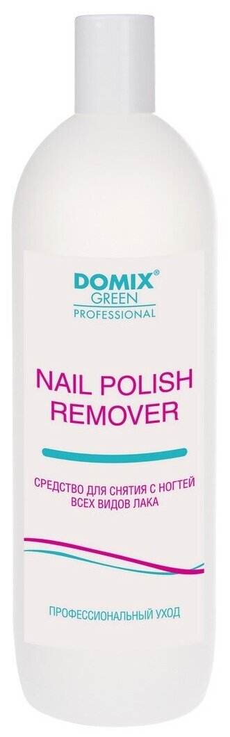 Domix Средство для снятия всех видов лака с ацетоном Nail Polish Remover with Acetone, 1000 мл