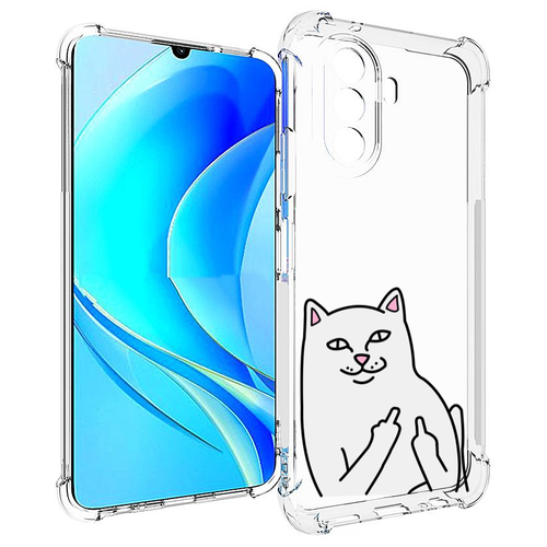 Чехол MyPads котяра для Huawei Nova Y70 / Nova Y70 Plus (MGA-LX9N) / Huawei Enjoy 50 задняя-панель-накладка-бампер чехол mypads модный котяра детский для huawei nova y70 nova y70 plus mga lx9n huawei enjoy 50 задняя панель накладка бампер