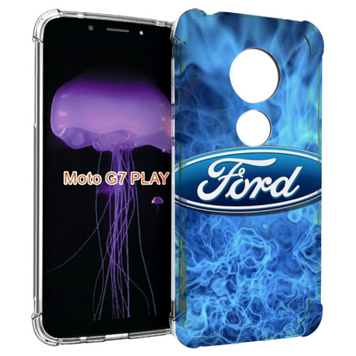 Чехол MyPads ford-форд-22 м для Motorola Moto G7 Play задняя-панель-накладка-бампер