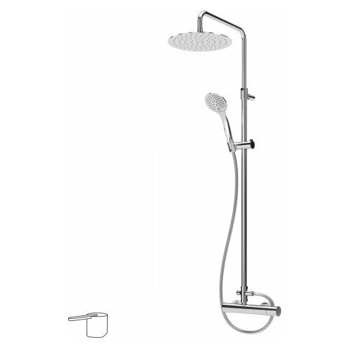 Колонна душевая с смесителем с верхним и ручным душем Elo BRUMA LUSA 101 653 1SR sunrise 300