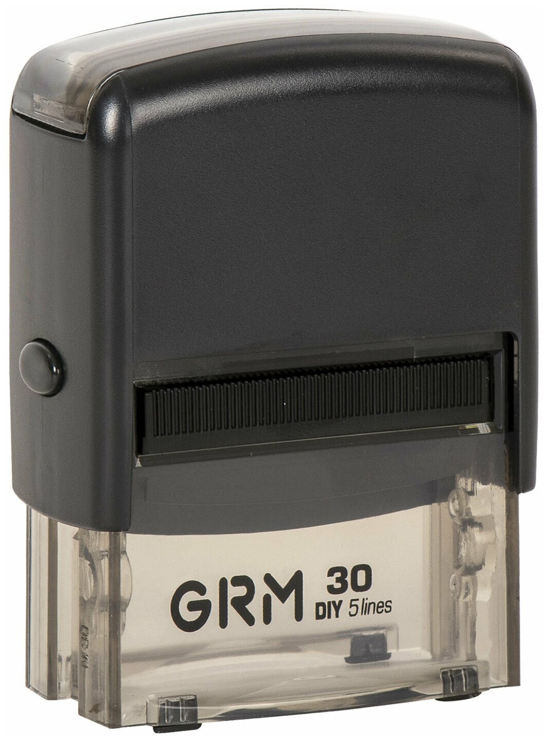 Штамп самонаборный GRM 5-строчный, оттиск 47х18 мм, синий без рамки, 30, кассы в комплекте
