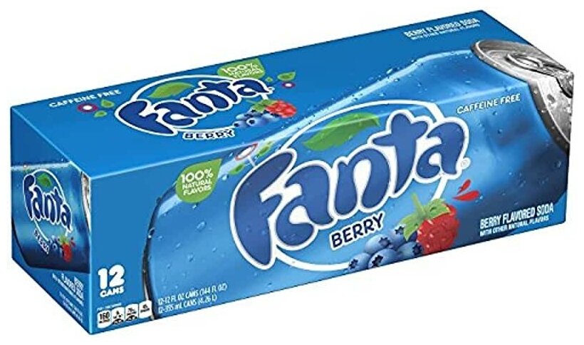 Газированный напиток Fanta Berry Ягоды 12 шт. 0,355. (США) - фотография № 3