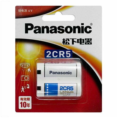 Батарейка для фото PANASONIC Lithium 2CR5 BL-1 элемент питания panasonic lithium power cr2032 бл 6