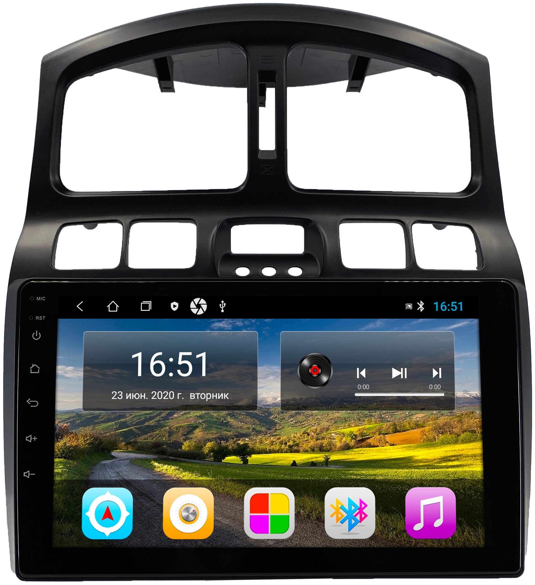 Штатная магнитола Zenith Hyundai Santa Fe 2000-2012, Android 10, 2/16GB