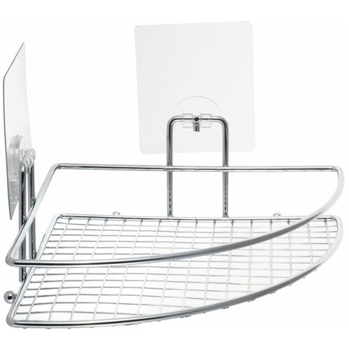 Полка угловая 20*20*8.5см хромированная с креплением 