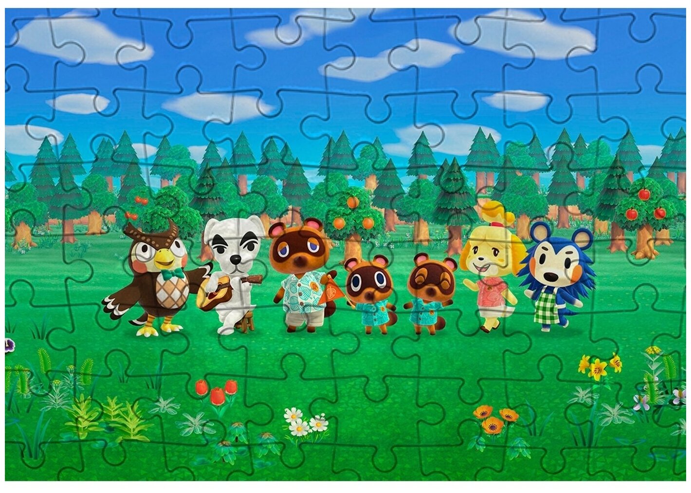 Пазл Магнитный 38x26 см Animal Crossing New Horizons - 54