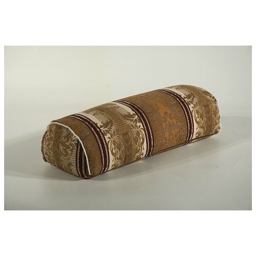 Валик гречишный под ноги (полуовал) Лика (разноцветный), Валик 18x50 гобелен