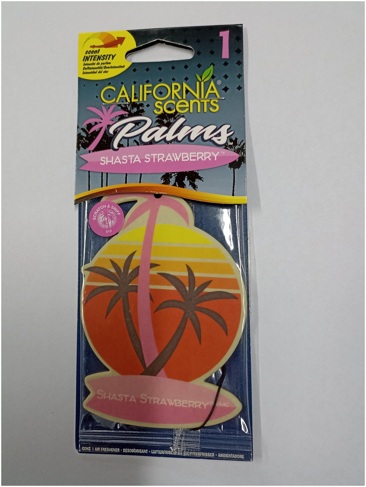 Автомобильный освежитель California Scents Palms Клубника Шаста