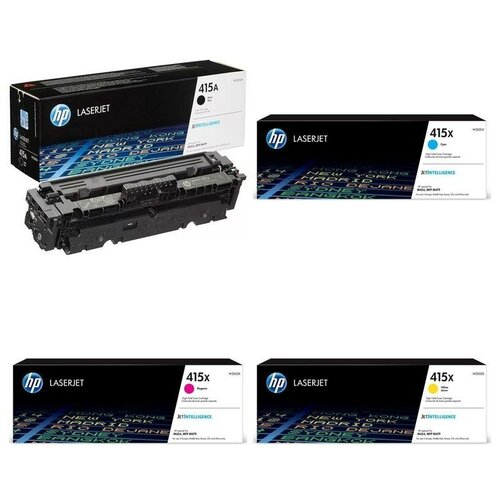 HP Картриджи комплектом HP W2032X-W2033X-W2031X-W2030A 415X, 415A полный набор