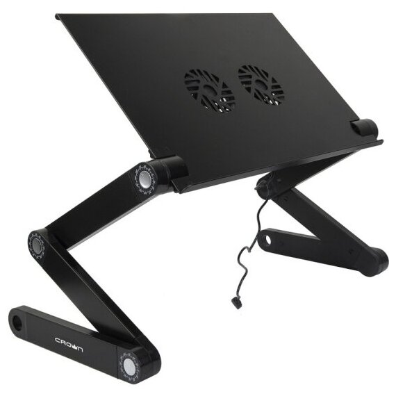 Подставка-столик под ноутбук Crown Micro CMLS-115 (black) 17”