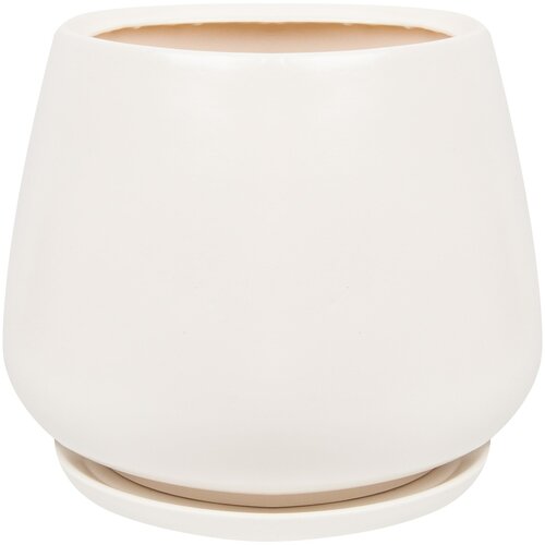 Горшок цветочный Gonchar Скарлет ø28 h31 см v15 л керамика белый