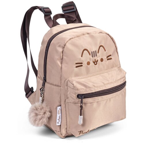 фото Рюкзак pusheen pujb-ut5-504s , с помпоном, с светоотражающими элементами, женский. размер 28 х 22 х 12,5 см.