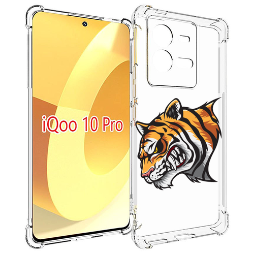 Чехол MyPads Тигр для Vivo iQOO 10 Pro задняя-панель-накладка-бампер чехол mypads бетховен для vivo iqoo 10 pro задняя панель накладка бампер