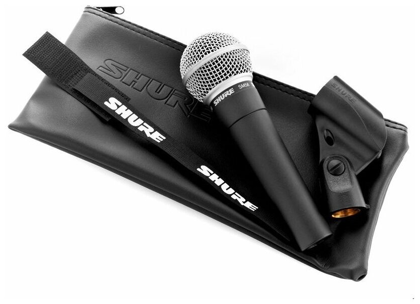 Микрофон проводной Shure SM58-LCE, разъем: XLR 3 pin (M), темно-серый