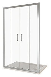 Душевая дверь Good Door Latte WTW-TD-160-C-WE 160х185 прозрачная, хром матовый (ЛА00031)