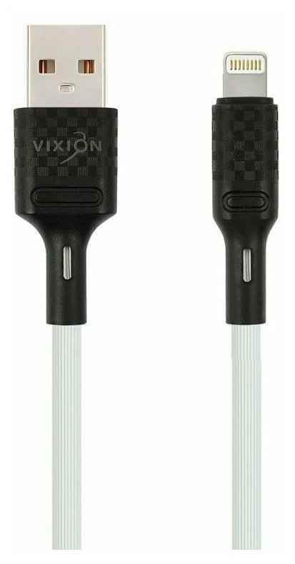 Кабель USB VIXION (K27) для iPhone Lightning 8 pin (1м) (белый)