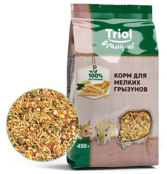 Корм Triol Original для мелких грызунов, 450г