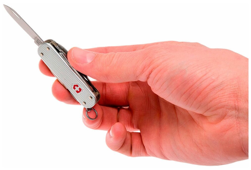 Victorinox Нож-брелок Alox MiniChamp, 58 мм, 14 фнк, серебристый 0.6381.26, 0.6381.26 - фотография № 3