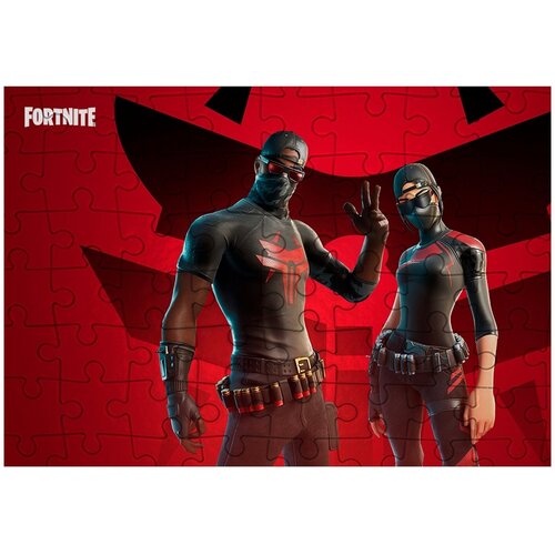 Пазл Картонный 38x26 см, размер А3, 300 деталей, модель Fortnite-39