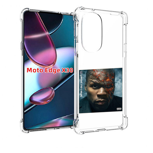 Чехол MyPads 50 Cent - Before I Self Destruct мужской для Motorola Moto Edge X30 задняя-панель-накладка-бампер